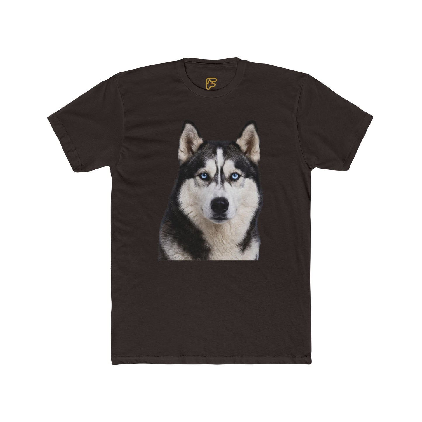 Siberian Husky Face T‑Shirt — Realistic Dog Portrait Tee
