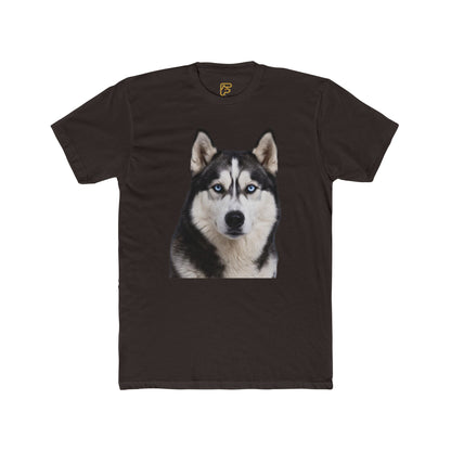 Siberian Husky Face T‑Shirt — Realistic Dog Portrait Tee