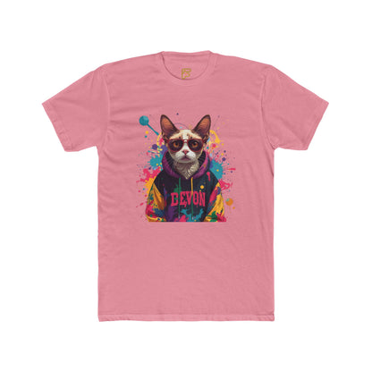 Devon Cool Cat Graphic Tee — Colorful Streetwear Cat T-Shirt