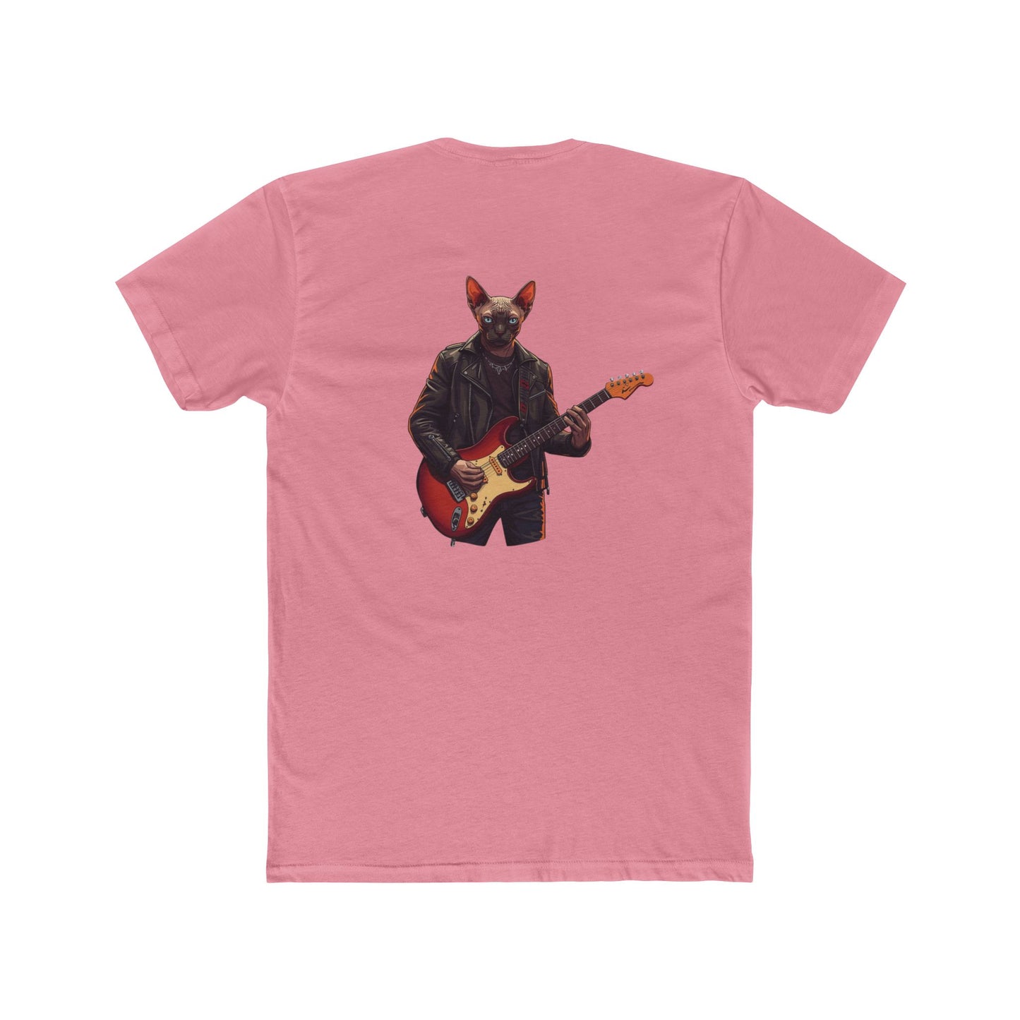 Cat Rocker T‑Shirt — Sphynx Guitar Player Graphic Tee