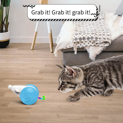 Automatic Luminous Mad Mouse Toy – LED Interactive Cat Toy