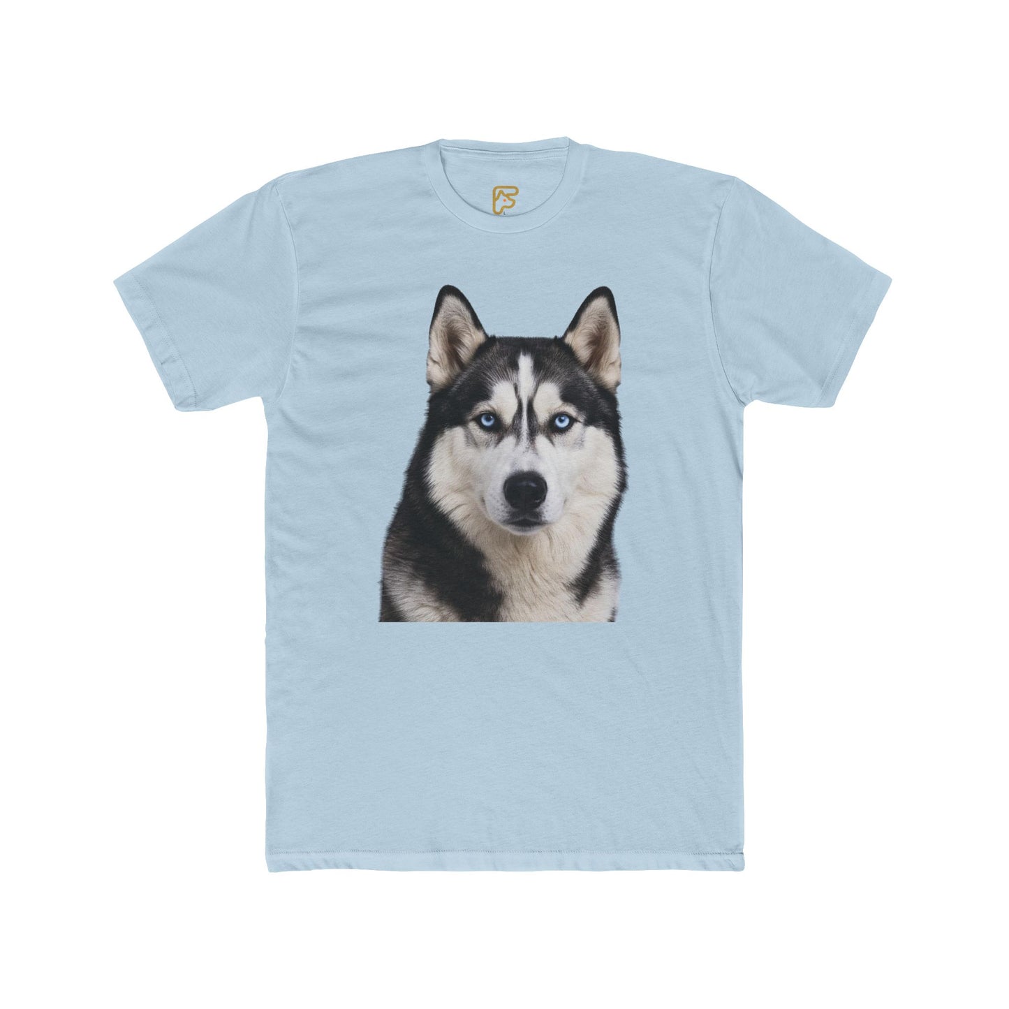 Siberian Husky Face T‑Shirt — Realistic Dog Portrait Tee
