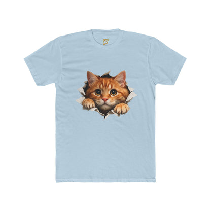 Peekaboo Kitten T-Shirt — Cute Cat Peeking Graphic Tee