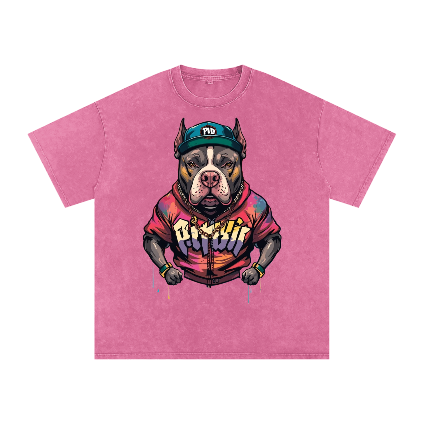Snow Washed Oversized Cotton T-Shirt