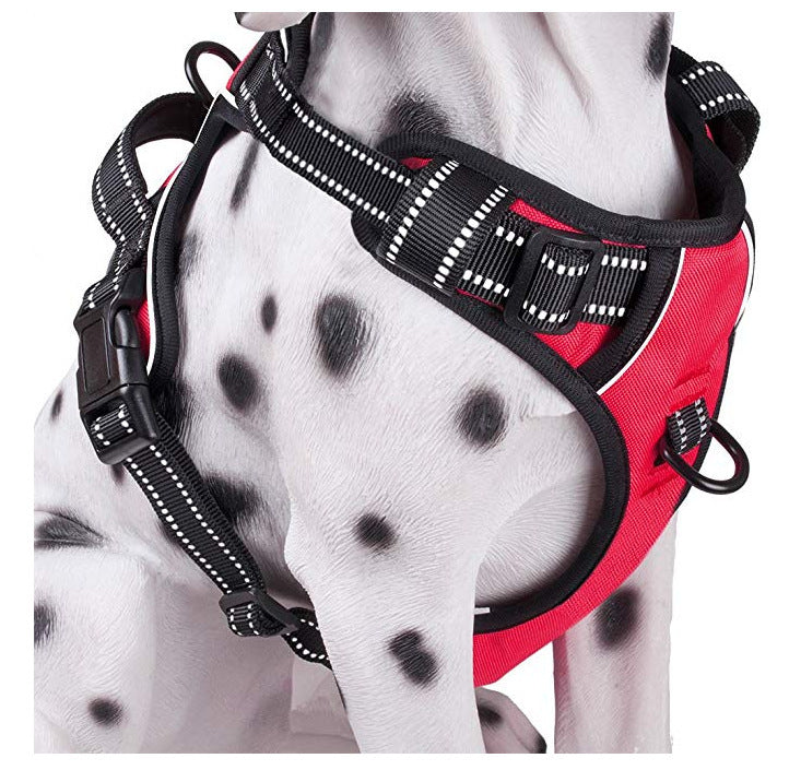 Breathable Reflective Dog Harness – Adjustable Vest for Medium & Large Dogs