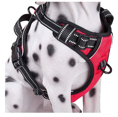 Breathable Reflective Dog Harness – Adjustable Vest for Medium & Large Dogs