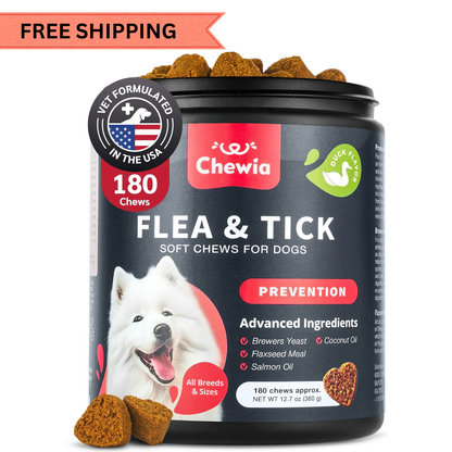 Dog Wellness Chews – Herbal Soft Treats for Flea, Tick & Immune Support