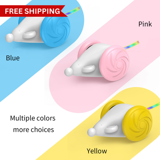 Automatic Luminous Mad Mouse Toy – LED Interactive Cat Toy