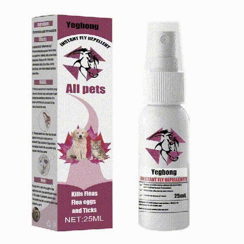 Herbal Pet Grooming Spray for Dogs & Cats – Soothing Coat Care & Insect Repellent Mist