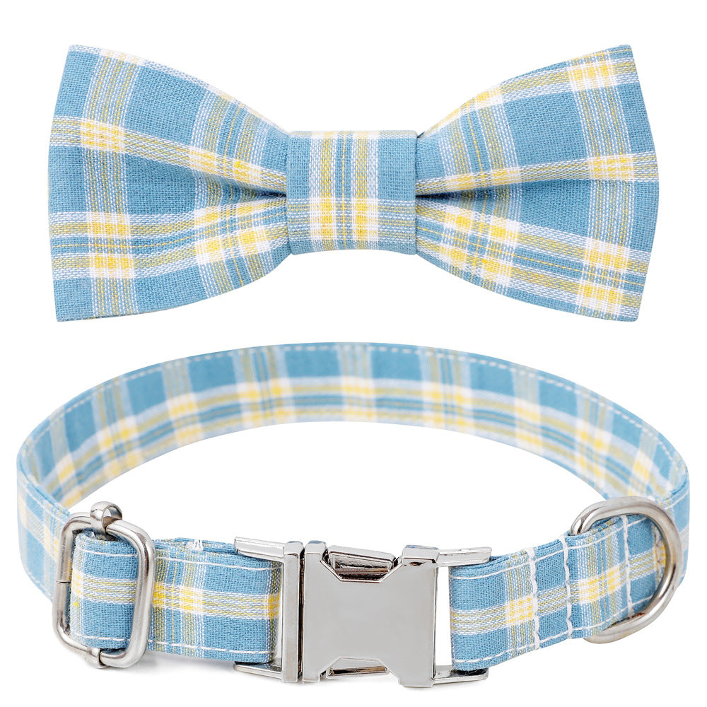 Cotton Dog Collar with Alloy Buckle – Adjustable & Comfortable Pet Collar