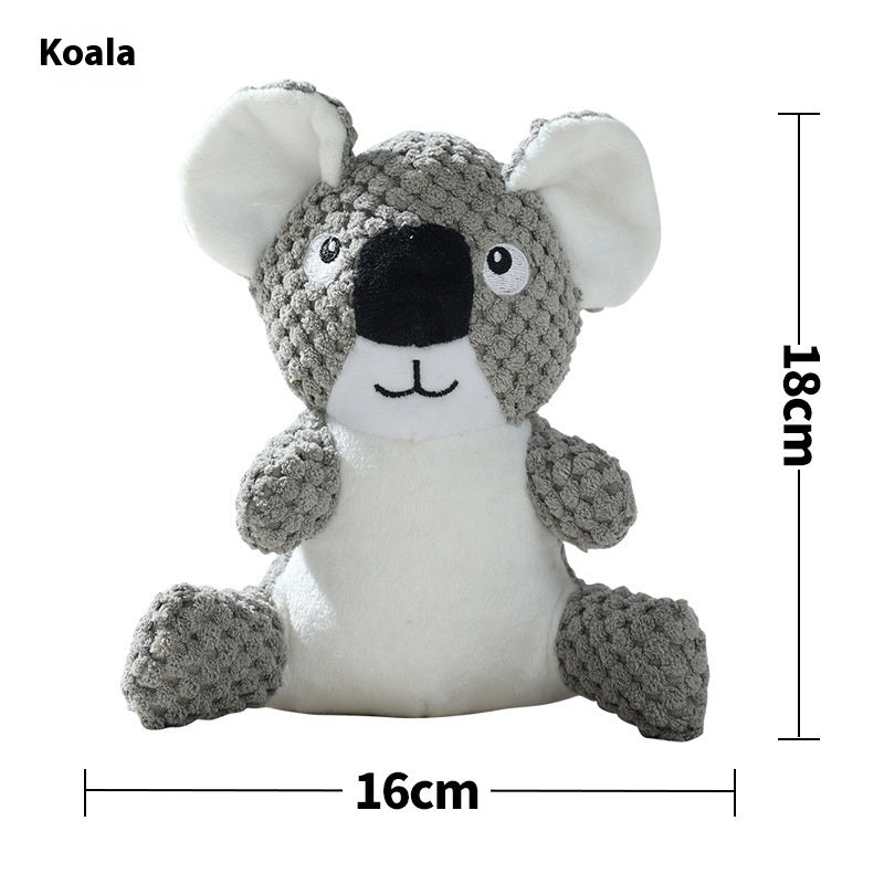 Interactive Plush Dog Toy – Soft Chew & Teeth Cleaning Toy for Dogs