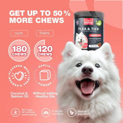 Dog Wellness Chews – Herbal Soft Treats for Flea, Tick & Immune Support