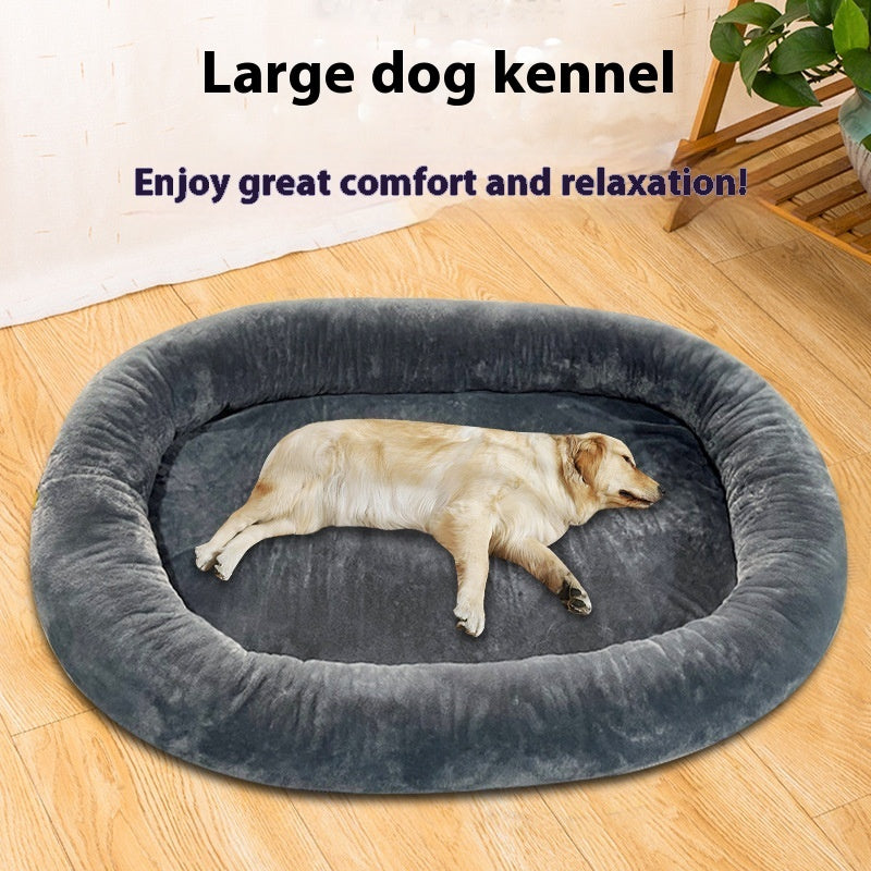 Washable Large Dog Bed for Human and Adult Dogs – Removable Cover Kennel Cushion, Soft Pet Sleeping Mat