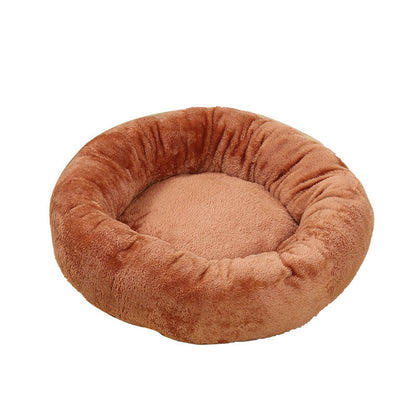 Calming Donut Dog Bed – Plush Deep Sleep Nest for Small & Medium Dogs