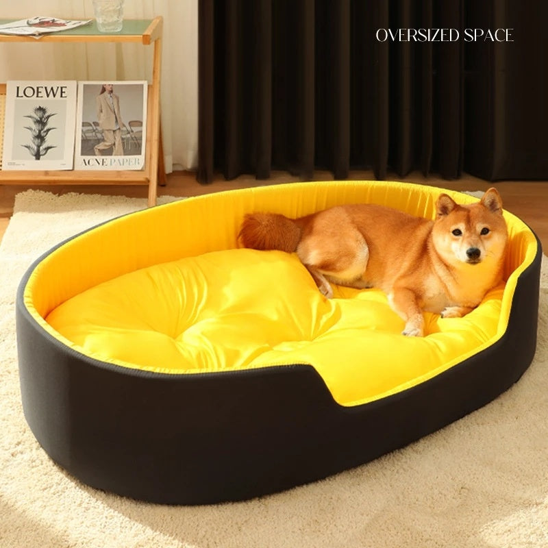 Soft Pet Bed Nest – Cozy Dog & Cat Sleeping Mat
