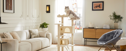 Multi-Level Cat Tree House – Climbing Tower & Scratching Post