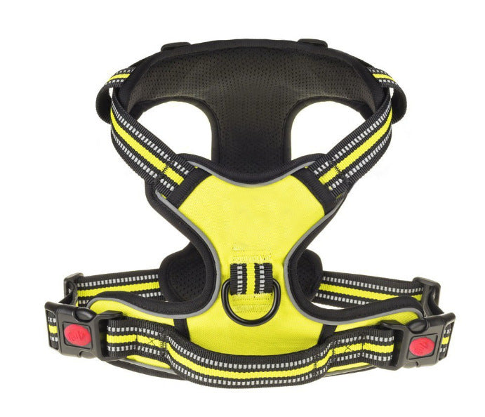 Breathable Reflective Dog Harness – Adjustable Vest for Medium & Large Dogs
