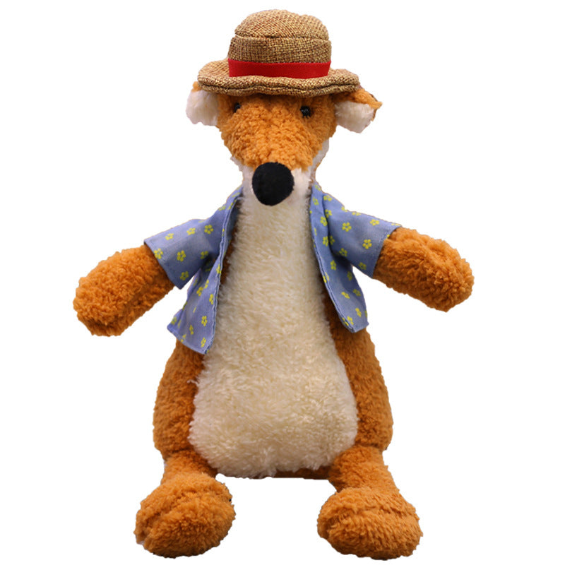 Long Neck Duck Plush Dog Toy – Soft Squeaky Animal Doll for Dogs
