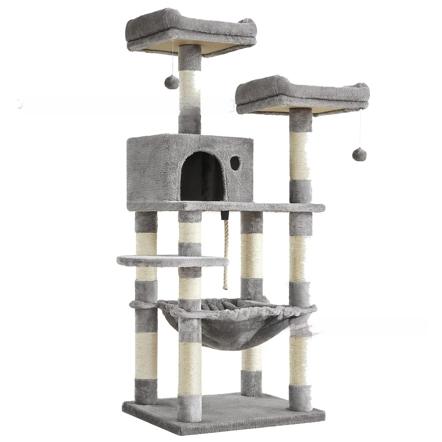 Space-Saving Cat Climbing Frame – Tall Multi-Tier Cat Tower