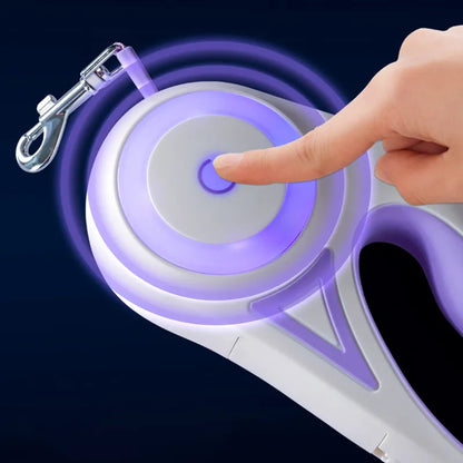 Retractable Dog Leash with LED Light – 3M / 5M Automatic Pet Lead