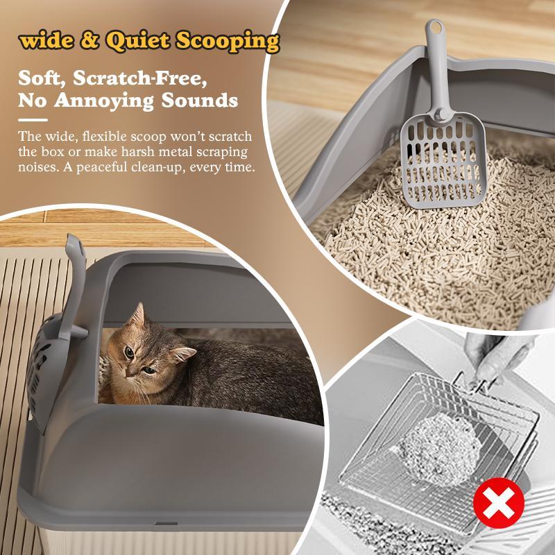Large Stainless Steel Cat Litter Box – Rust-Resistant Easy-Clean Design