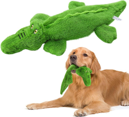 No-Stuffing Squeaky Dog Toy – Durable Plush for Aggressive Chewers