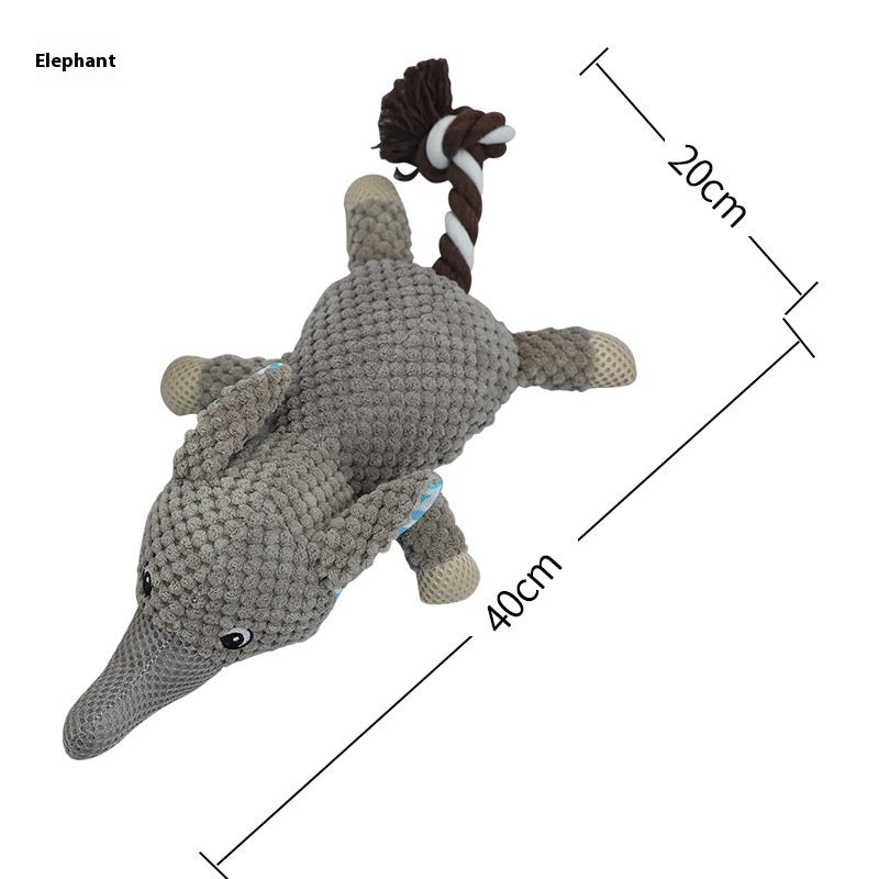 Interactive Plush Dog Toy – Soft Chew & Teeth Cleaning Toy for Dogs