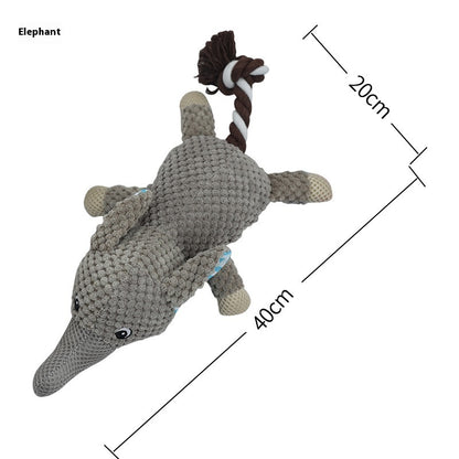 Interactive Plush Dog Toy – Soft Chew & Teeth Cleaning Toy for Dogs