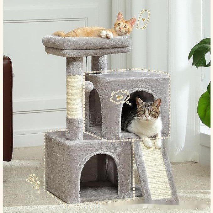 Creative Sisal Cat Climbing Frame – Cat Tree with Nest & Scratching Post