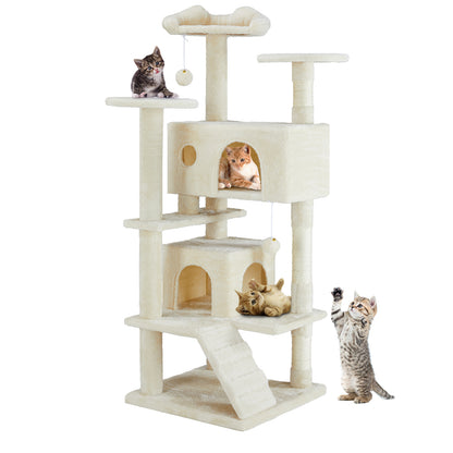 Multi-Level Cat Tree House – Climbing Tower & Scratching Post