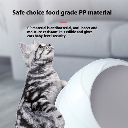 Fully Enclosed Cat Litter Box – Deodorizing Covered Litter Tray