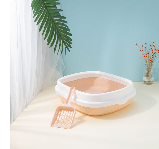 Large Detachable Cat Litter Box – Anti-Splash High Wall Design