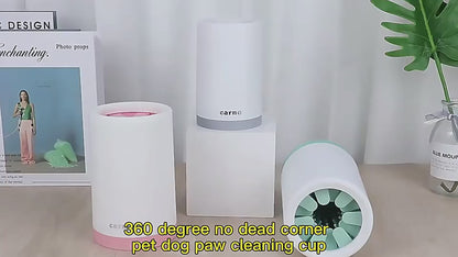 Pet Paw Cleaning Cup – Portable Dog Foot Washer with Soft Bristles (Gray/Green/Pink)