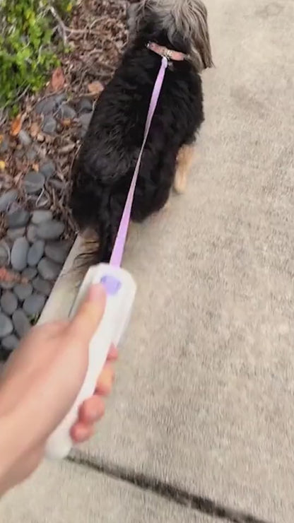 Retractable Dog Leash with Spotlight – Automatic 3m/5m Pet Traction Rope with One-Button Brake for Small & Medium Dogs